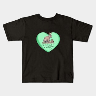 I Love Rabbits Kids T-Shirt